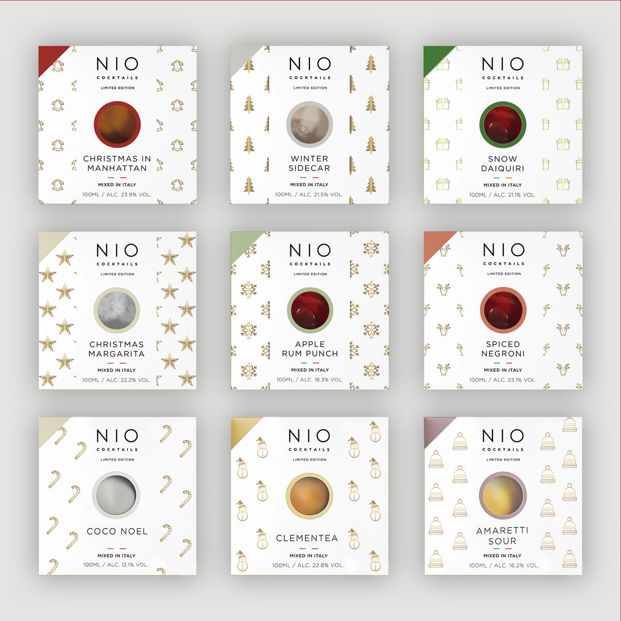 Limited Edition Christmas Cocktail Gift Set (9 pack)