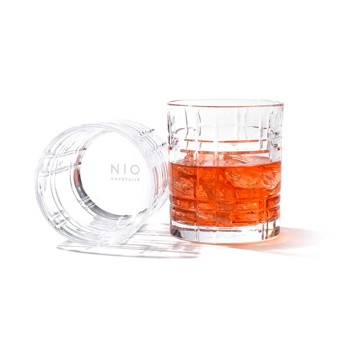 2x Nio Cut Glass Tumblers